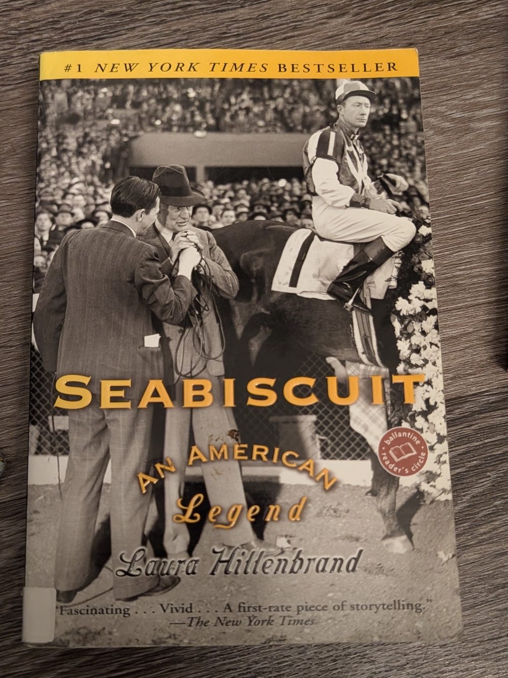 Seabiscuit An American Legend by Laura Hillenbrand - Black & White Softcover